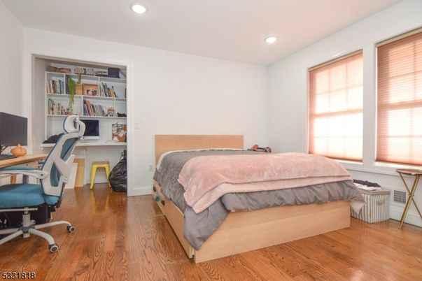 Bedroom, Home Office, Interior, Recessed Lighting, Wood Texture Flooring