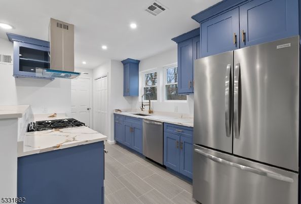 Interior, Kitchen, Recessed Lighting, Stainless Steel Appliances
