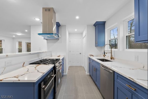 Interior, Kitchen, Recessed Lighting, Stainless Steel Appliances