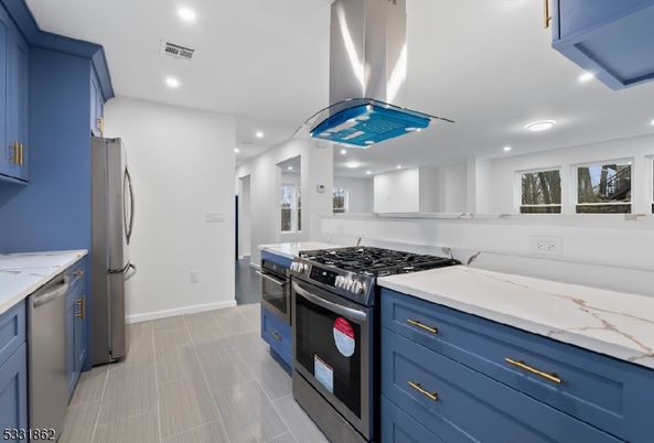 Interior, Kitchen, Recessed Lighting, Stainless Steel Appliances