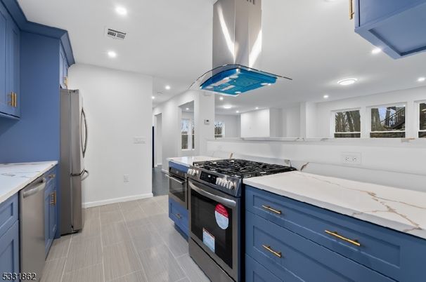 Interior, Kitchen, Recessed Lighting, Stainless Steel Appliances
