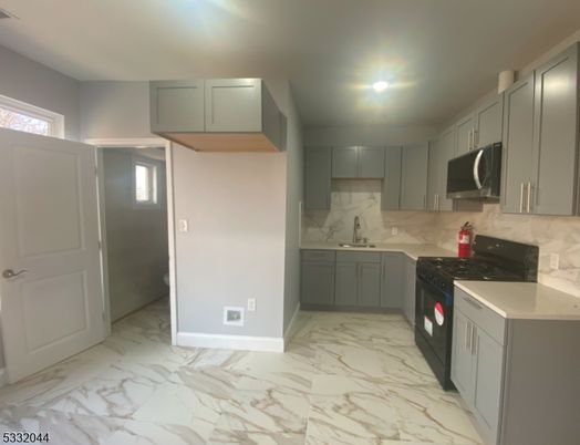 Interior, Kitchen, Marble, Marble Walls, Recessed Lighting