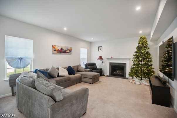 Fireplace, Interior, Living room, Recessed Lighting
