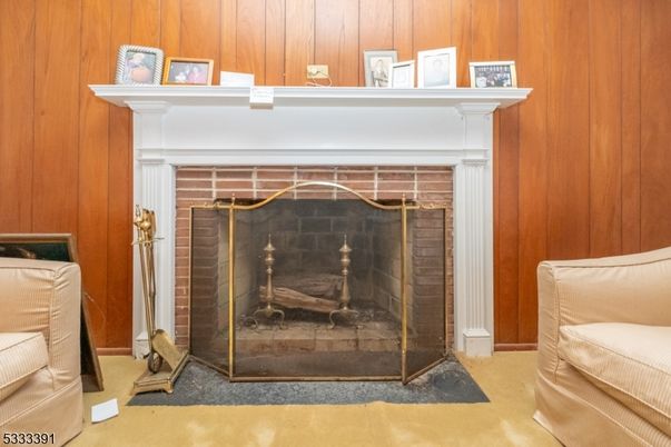 Fireplace, Interior, Wooden Walls