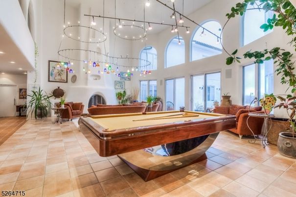 Billiard Table, Game Room, Interior, Pendant Lights, Recessed Lighting