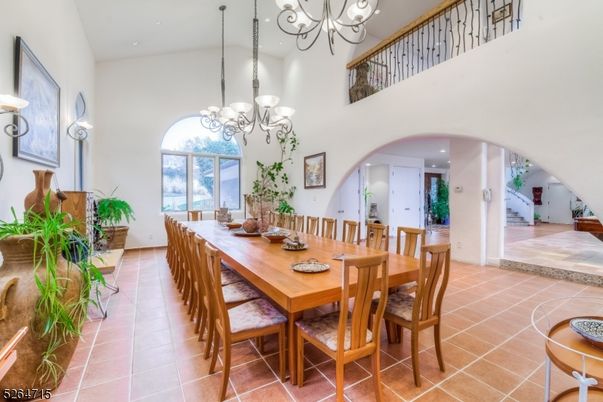 Chandelier, Dining room, Interior, Recessed Lighting