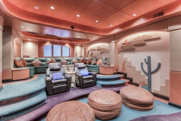 Home Theatre Room, Interior, Projection Screen, Recessed Lighting, Theatre Room