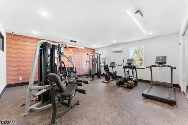 Fitness Equipment, Gym, Interior, Recessed Lighting