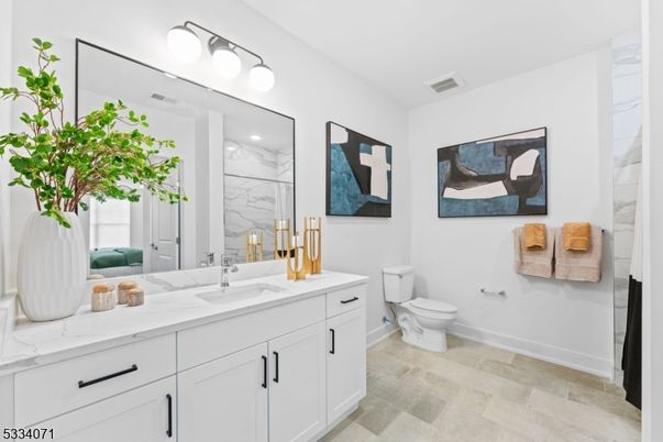 Bathroom, Dual Sink Vanities, Interior, Marble Walls