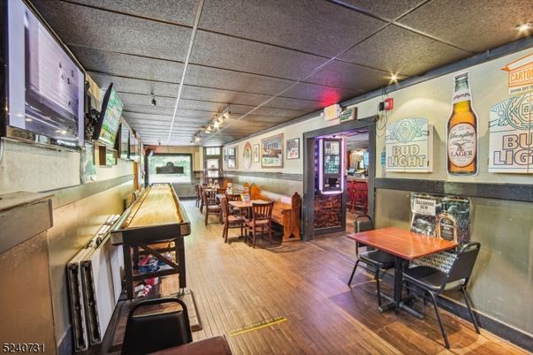 Dining room, Interior, Wood Texture Flooring