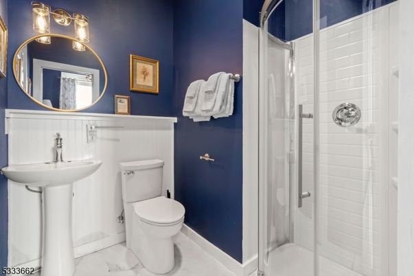 Bathroom, Glass Shower, Interior, Marble
