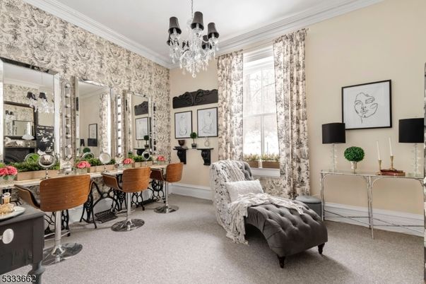 Chandelier, Dining room, Interior