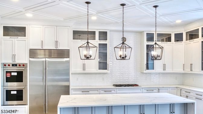 Interior, Kitchen, Pendant Lights, Recessed Lighting, Stainless Steel Appliances