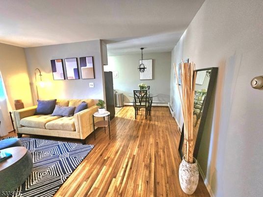 Dining room, Interior, Living room, Pendant Lights, Wood Texture Flooring