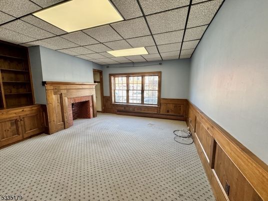 Empty room, Fireplace, Interior, Recessed Lighting