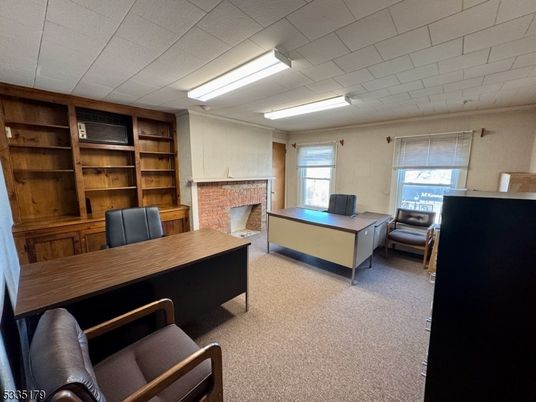 Fireplace, Home Office, Interior