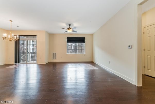 Chandelier, Empty room, Interior, Wood Texture Flooring