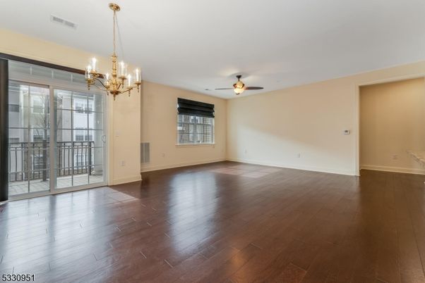Chandelier, Empty room, Interior, Wood Texture Flooring