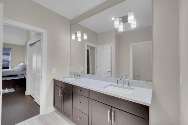 Bathroom, Bedroom, Dual Sink Vanities, Interior, Wood Texture Flooring