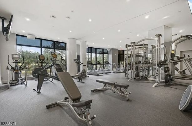 Fitness Equipment, Gym, Interior, Recessed Lighting