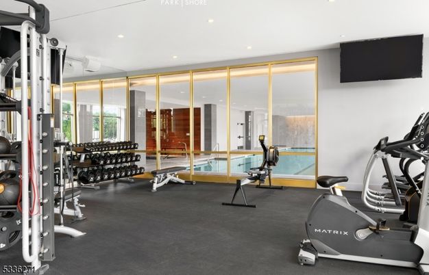 Fitness Equipment, Gym, Interior, Recessed Lighting