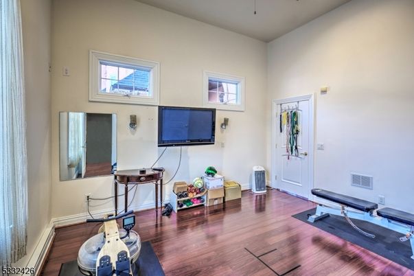 Fitness Equipment, Interior, Wood Texture Flooring