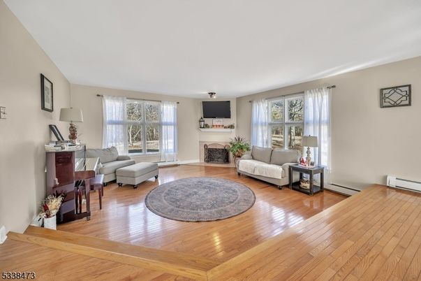Fireplace, Interior, Living room, Wood Texture Flooring