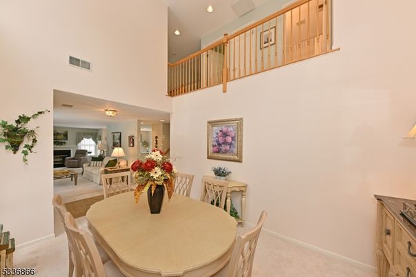 Dining room, Interior, Living room, Piano, Recessed Lighting