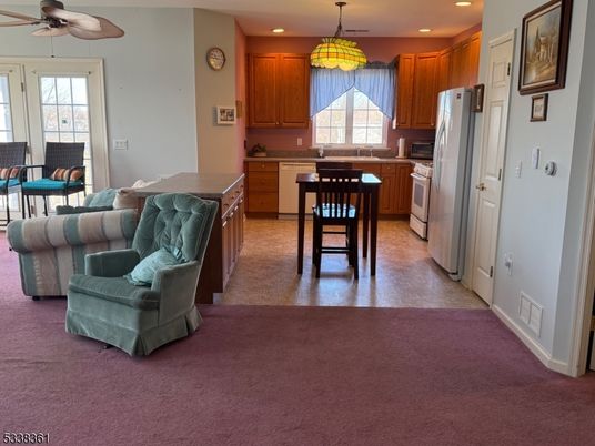 Interior, Kitchen, Living room, Pendant Lights, Recessed Lighting