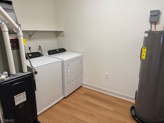 Interior, Washer, Wood Texture Flooring