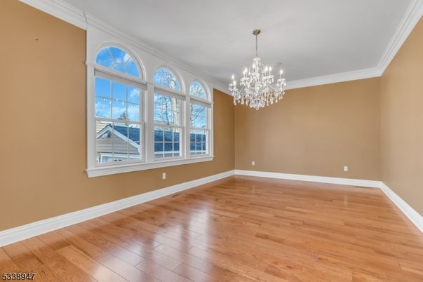 Chandelier, Empty room, Interior, Wood Texture Flooring
