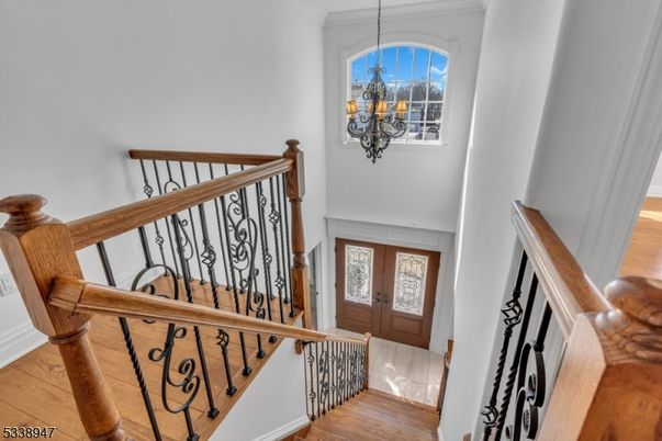 Chandelier, Interior, Wood Texture Flooring