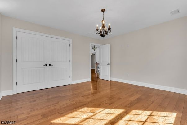 Chandelier, Empty room, Interior, Wood Texture Flooring