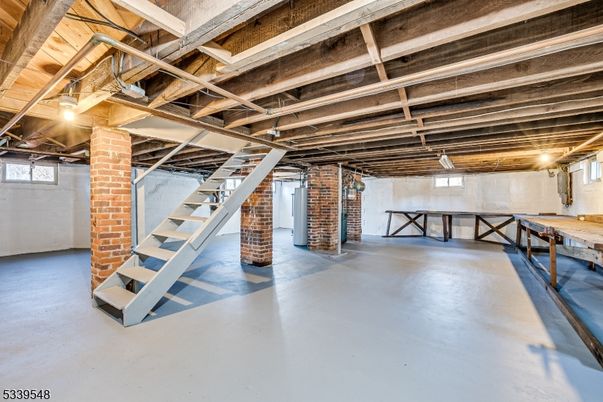 Interior, Stone Walls, Wooden Beams
