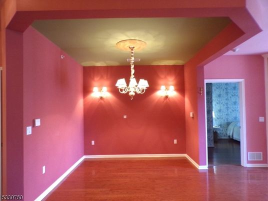 Chandelier, Empty room, Interior, Wood Texture Flooring