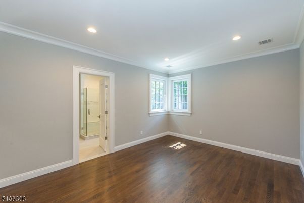 Bathroom, Empty room, Interior, Recessed Lighting, Wood Texture Flooring