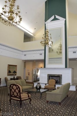 Chandelier, Fireplace, Interior, Living room, Recessed Lighting