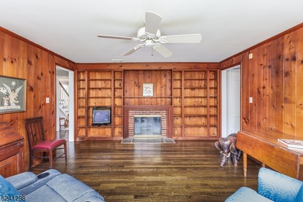 Fireplace, Interior, Wood Texture Flooring, Wooden Walls