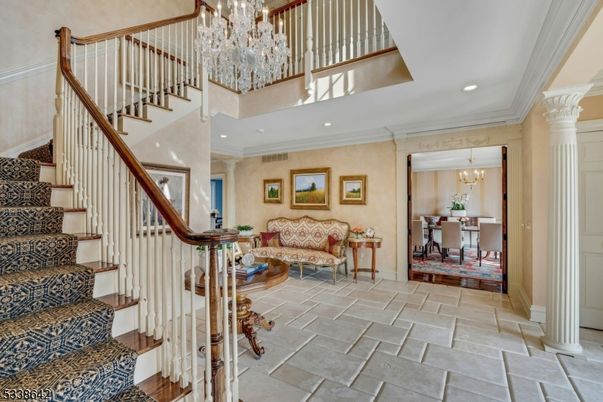Chandelier, Dining room, Interior, Recessed Lighting