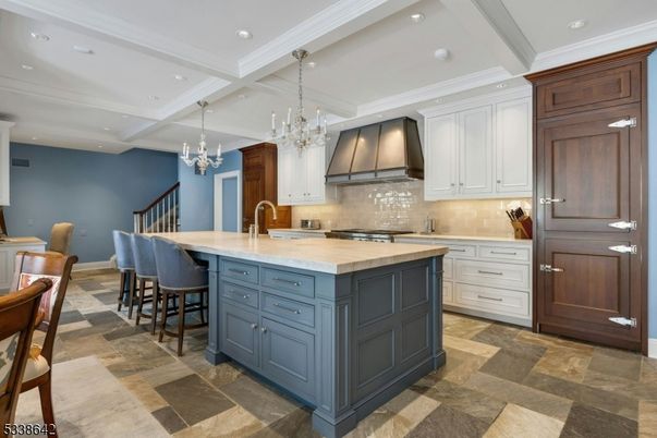 Chandelier, Interior, Kitchen, Pendant Lights, Recessed Lighting, Stainless Steel Appliances