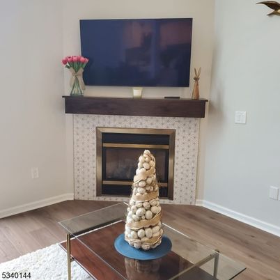 Fireplace, Interior, Wood Texture Flooring