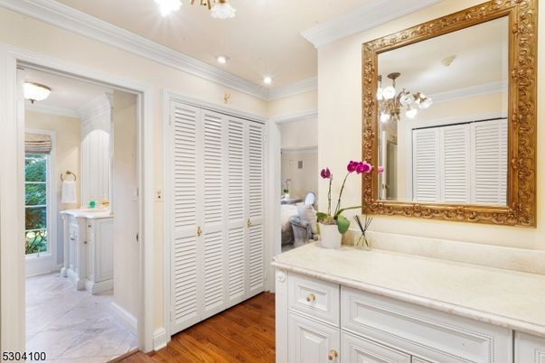 Chandelier, Interior, Marble, Recessed Lighting, Wood Texture Flooring
