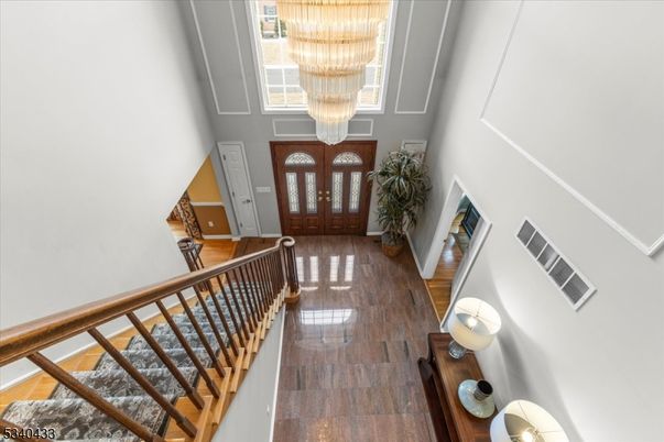 Chandelier, Interior, Wood Texture Flooring
