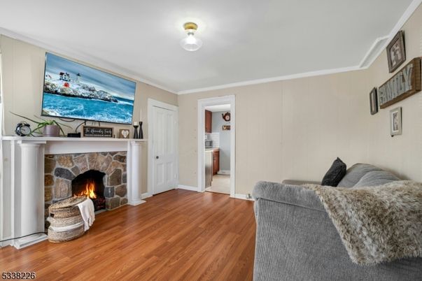 Fireplace, Interior, Wood Texture Flooring