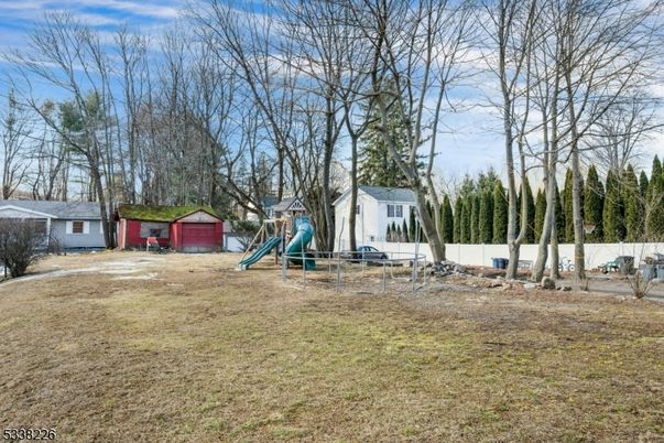 Backyard, Detached Garage, Exterior, Playground