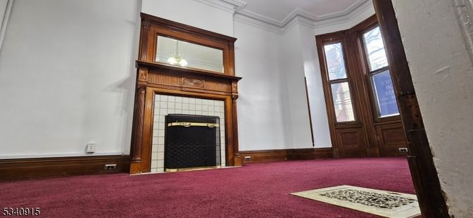 Empty room, Fireplace, Interior, Recessed Lighting