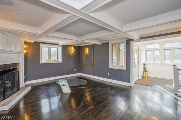 Empty room, Fireplace, Interior, Wood Texture Flooring