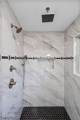 Bathroom, Glass Shower, Interior, Marble Walls
