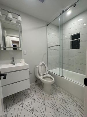 Bathroom, Glass Shower, Interior, Marble Walls, Recessed Lighting