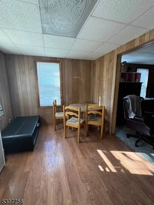 Home Office, Interior, Wood Texture Flooring, Wooden Walls